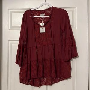 Maroon Cupio dress shirt